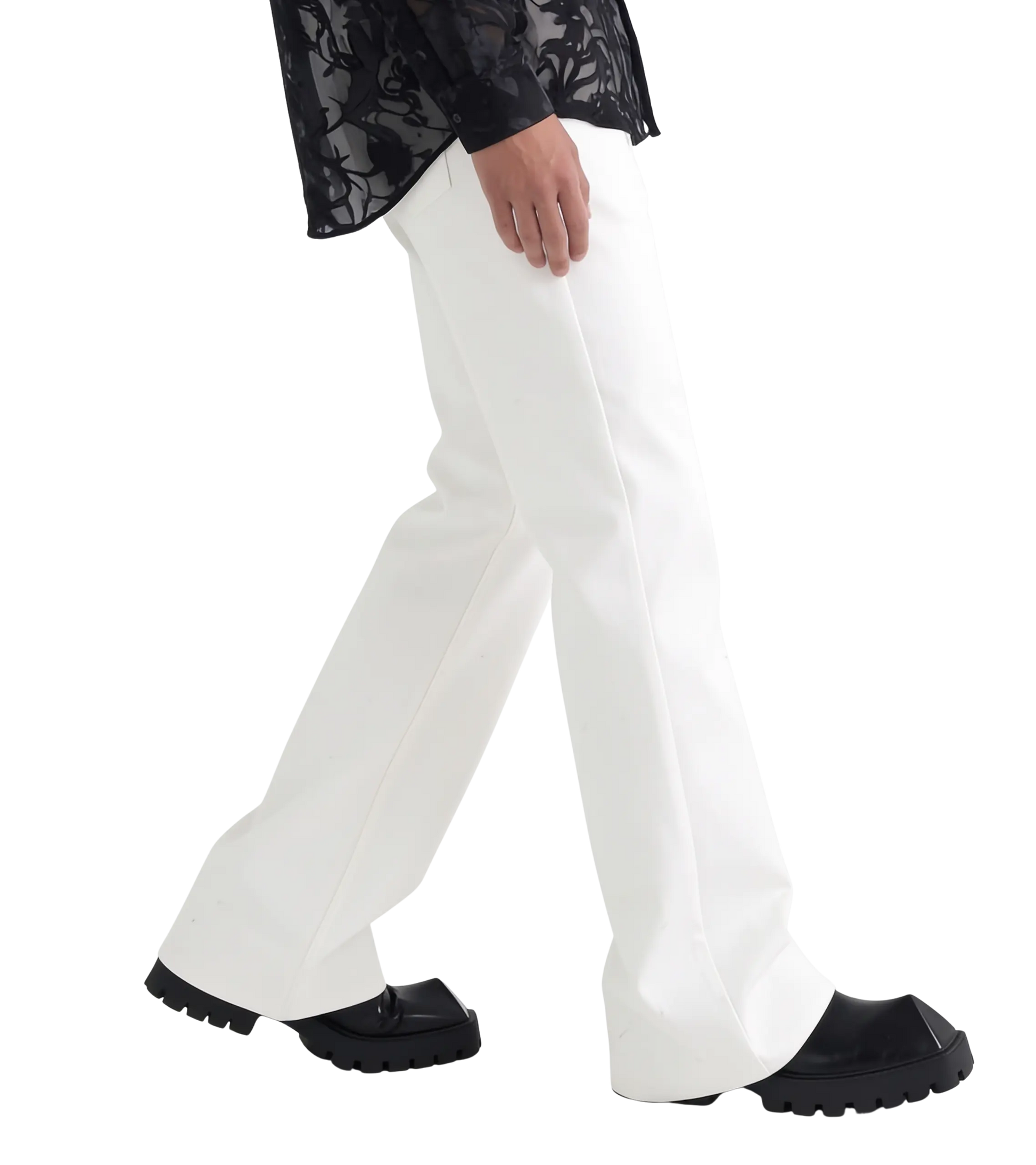 STUDIO FLARED COTTON TROUSERS ARCHENIS