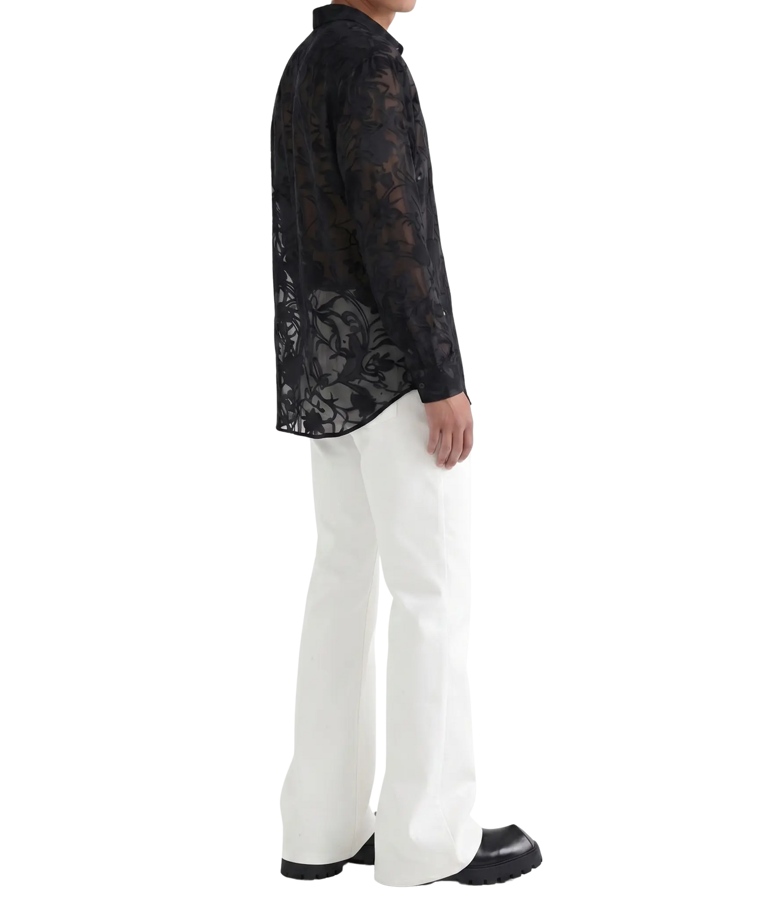 STUDIO FLARED COTTON TROUSERS ARCHENIS