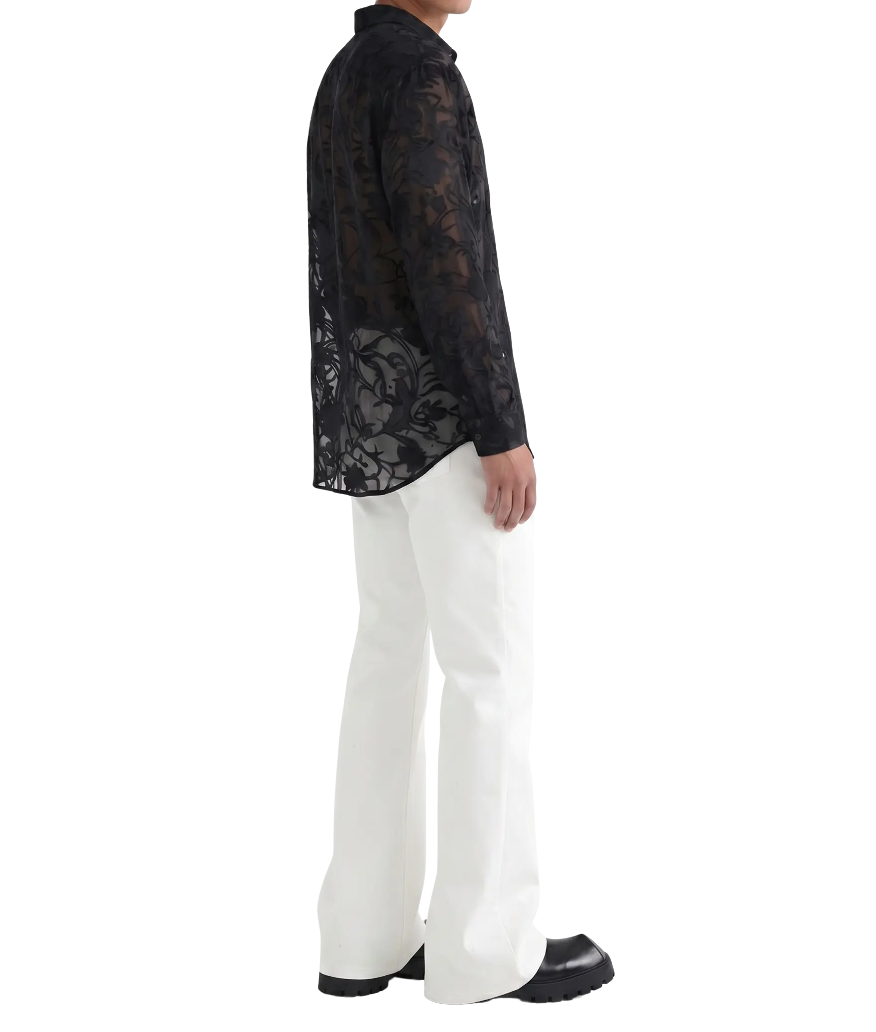 STUDIO FLARED COTTON TROUSERS ARCHENIS