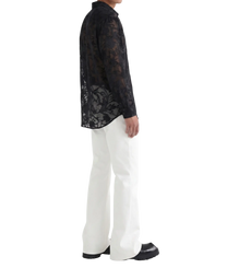 STUDIO FLARED COTTON TROUSERS ARCHENIS