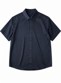NOCTURNE HALF SHIRT_DARK BLUE