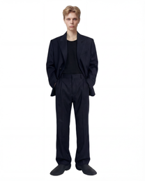 OVERSIZED WOOL TAILORED JACKET