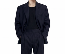 OVERSIZED WOOL TAILORED JACKET